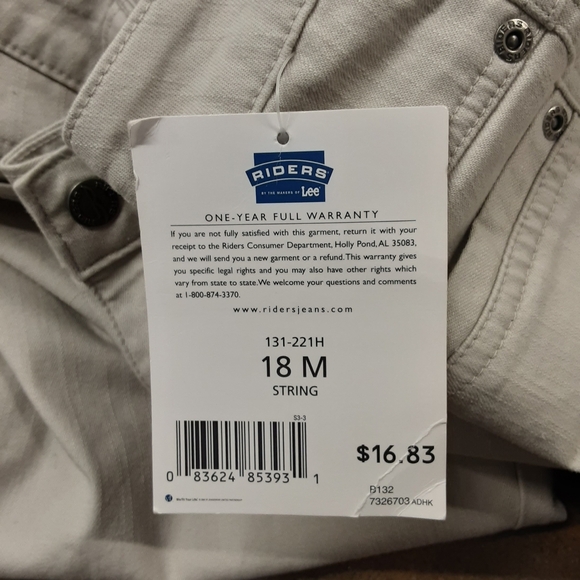 Riders by Lee Women's Tan Chinos - Picture 3 of 3